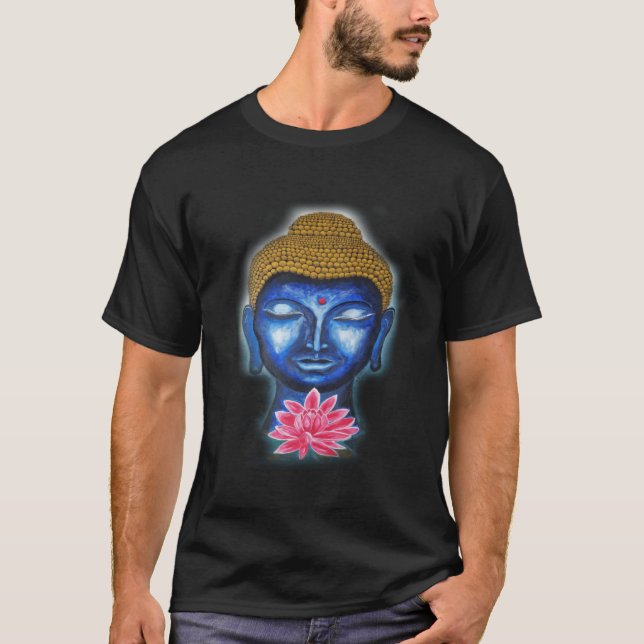 Camiseta Buddha Asian Lotus Flower for Girls Women (Frente)