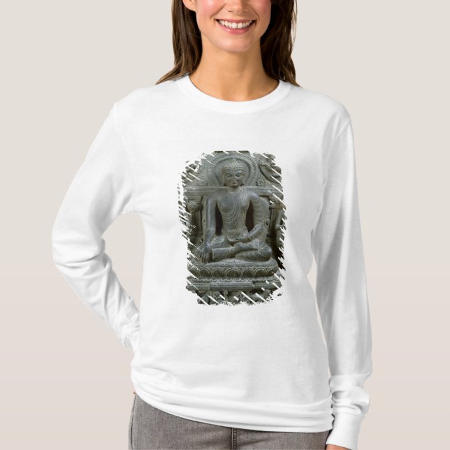 Camiseta Buddha assentado na meditação (Frente)