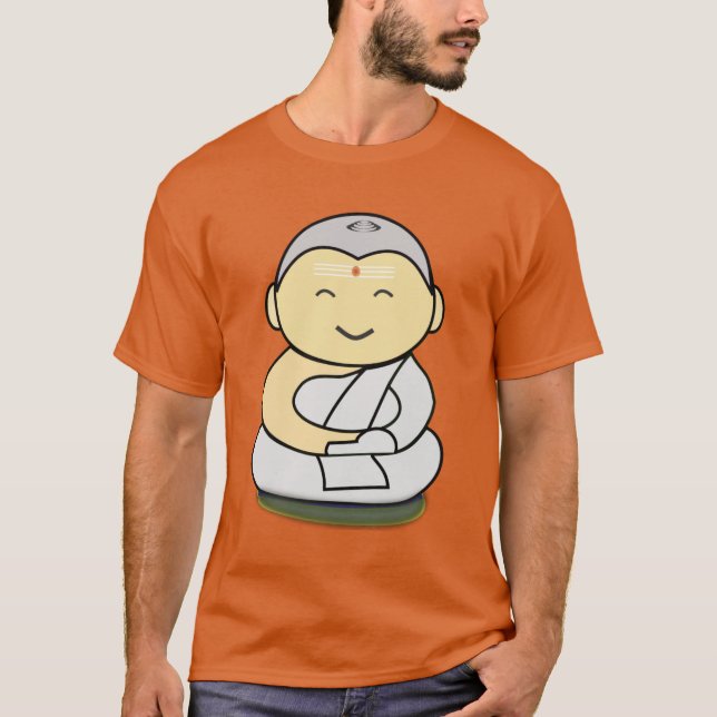 Camiseta Buddha feliz bonito (Frente)