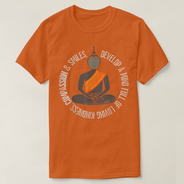 Camiseta Buddha Gautama Lutando pela Paz Amando gentileza M (Frente do Design)