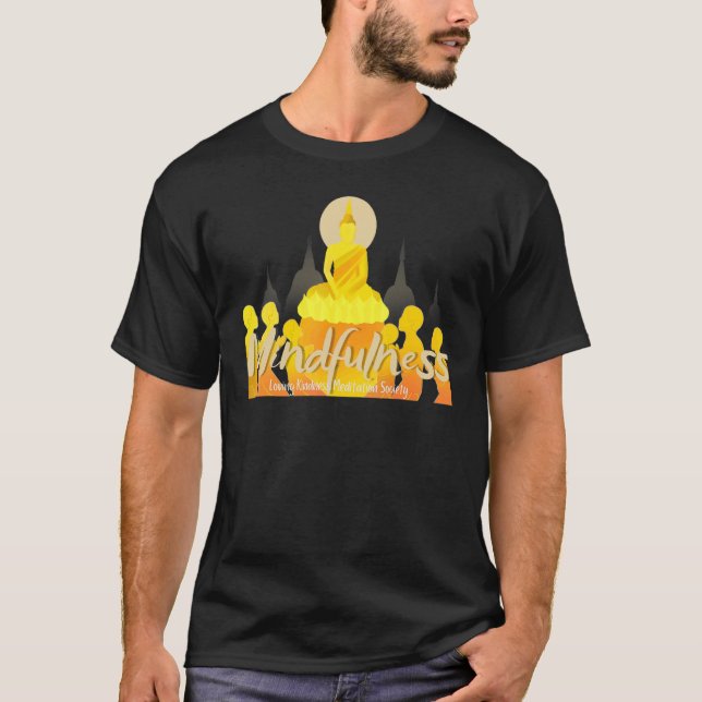 Camiseta Buddha Gautama Mindfulness Peace Loving Kindness M (Frente)