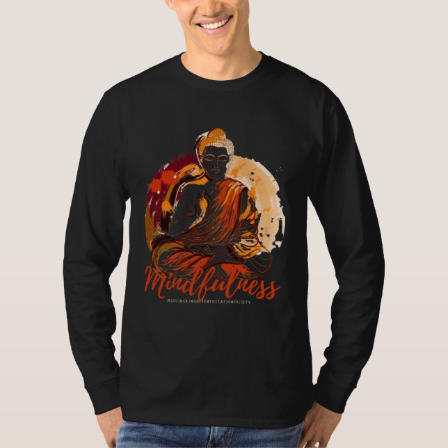 Camiseta Buddha Mandala Buddhist Mindfulness Buddhism Lovin (Frente)