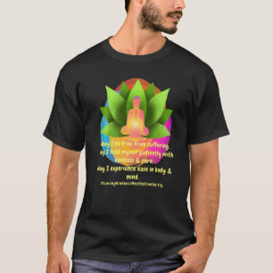 Camiseta Buddha Mandala Loving Kindness Metta Bênção Praye