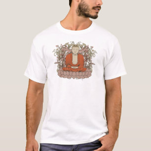 Camiseta Buddha na flor de Lotus