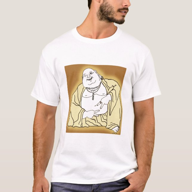 Camiseta Buddha obteve Bling (Frente)