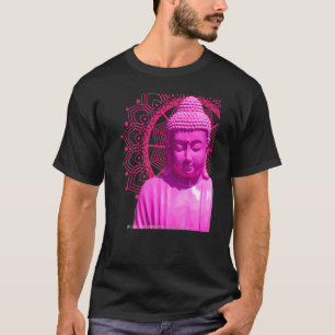 Camiseta Buddha Pink Mandala Metta Amável Bondade