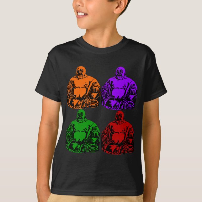 Camiseta buddha - pop art (Frente)