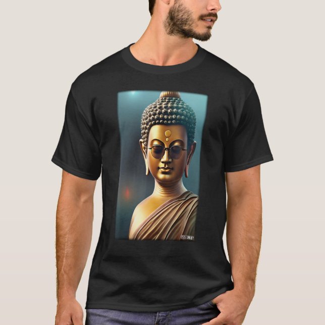 Camiseta Buddha Siddhartha Gautama Sunglasses Religion Indi (Frente)