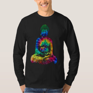 Camiseta Buddha Tie Dye Vintage Yoga Espiritual Zen Budismo