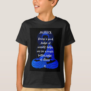 Camiseta BuddhaToday Tarot Buda Série -Justiça #11