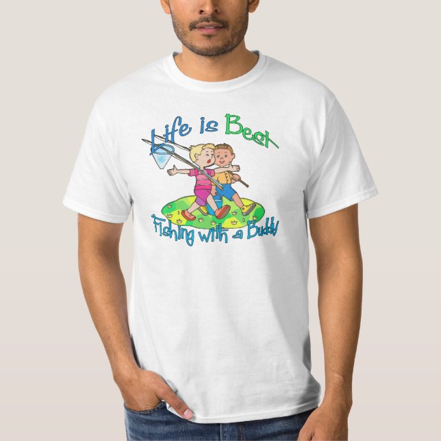 Camiseta Buddy de Pesca (Frente)