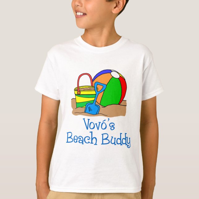 Camiseta Buddy de Praia do Vovo (Frente)