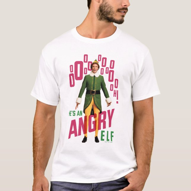 Camiseta Buddy, o Elf | Ele é um Elf Irritado (Frente)