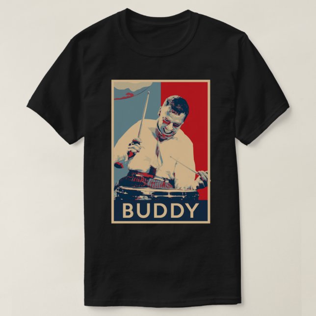 Camiseta Buddy Rich Hope Poster Excelentes Do Historiador D (Frente do Design)