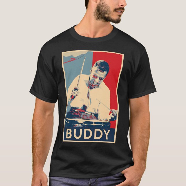 Camiseta Buddy Rich Hope Poster - Excelentes do Jazz Music  (Frente)