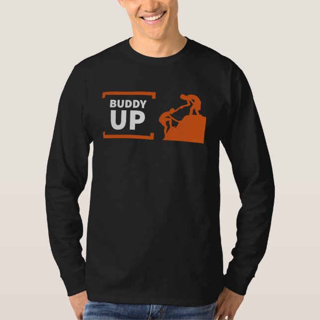 Camiseta Buddy Up Hiking Climbing (Frente)