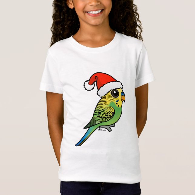 Camiseta Budgerigar Papai Noel (Frente)
