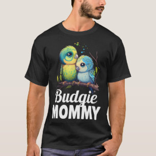 Camiseta Budget Mamãe Bugerigar Parakeet Bird 9
