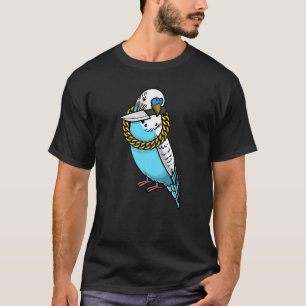 Camiseta Budget Parrot Budgerigar Bird Com Faca