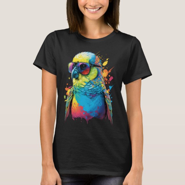 Camiseta Budgie Budgerigar Parakeet Bird  4 (Frente)