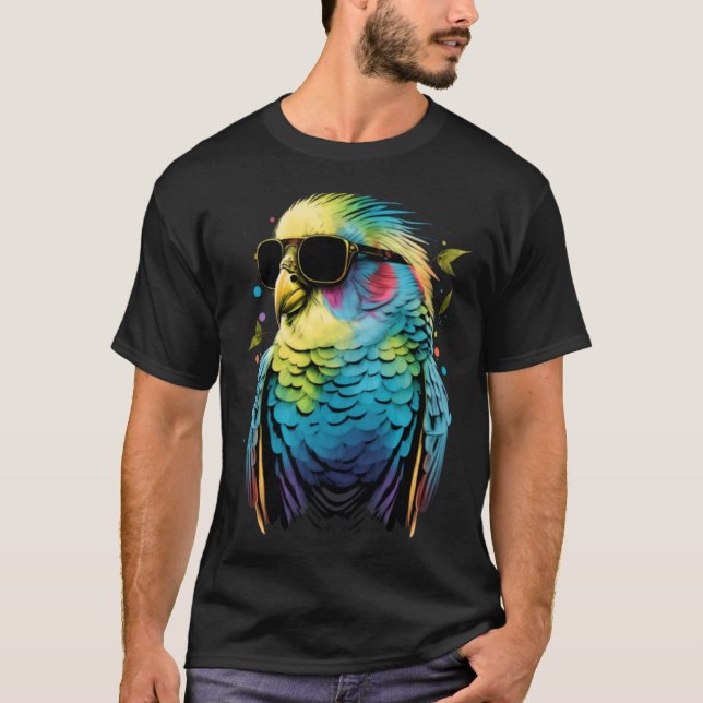 Camiseta Budgie Budgerigar Parakeet Bird  6 (Frente)