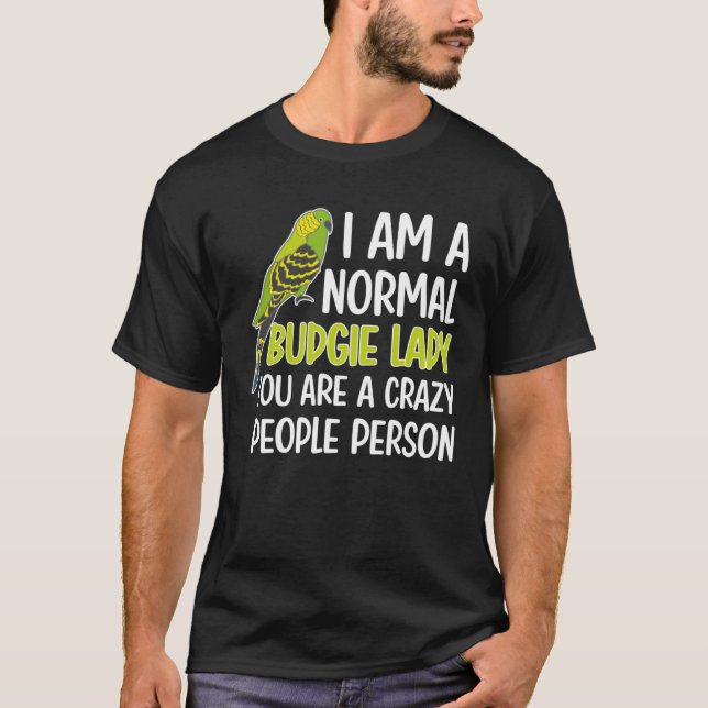 Camiseta Budgie Lady Budgie Owner Budgerigar Budgie Mom (Frente)