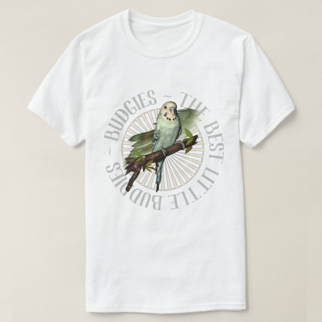 Camiseta Budgies é os melhores amigos (Frente do Design)