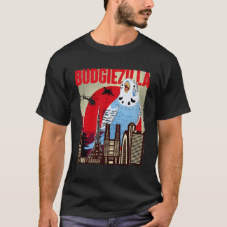 Camiseta Budgiezilla Parakeet Budgie Budgerigar Pássaro