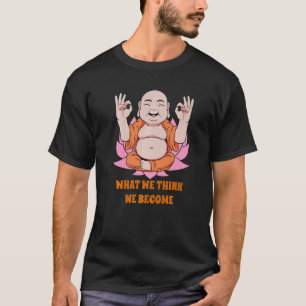 Camiseta Budismo de Monk Namastê Budismo Que Pensamos