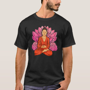 Camiseta Budismo Mediação espiritual Lotus Flor Budista