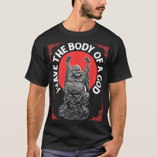 Camiseta Budismo Religioso Engraçado Tem Corpo De Deus Muit