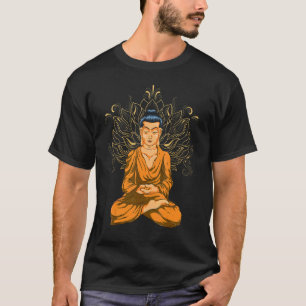 Camiseta Budismo Zen Flor de Lótus Espiritual Budista Buda