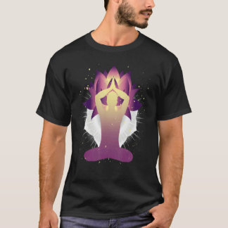 Camiseta Budismo Zen Flor de Lótus Espiritual Iogue Meditaç