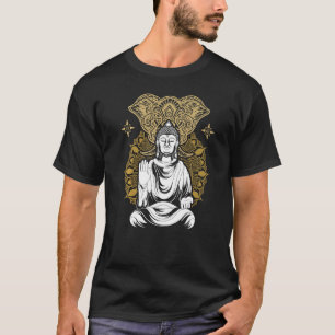 Camiseta Budista Zen Mandala Elefante Buda