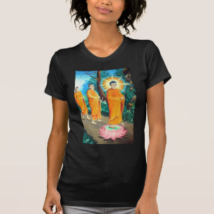 Camiseta Budistas iluminados em vestes alaranjadas