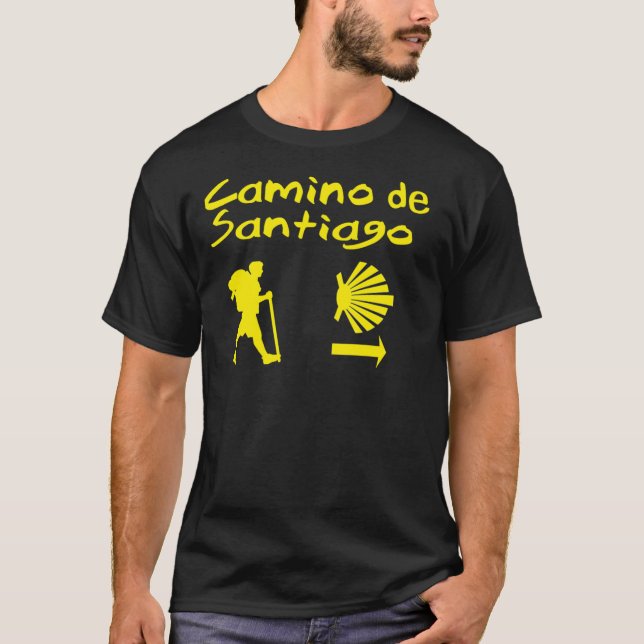 Camiseta Buen Camino de Santiago. Compostela Peregrino Clas (Frente)