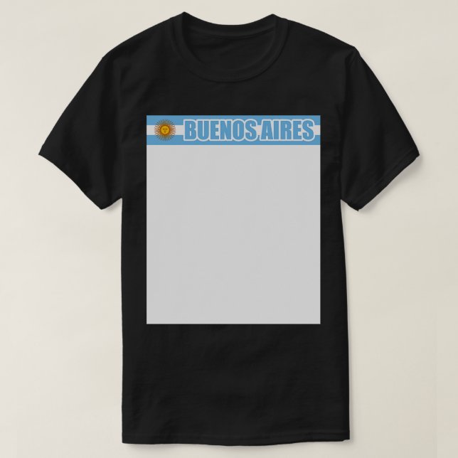 Camiseta Buenos Aires Argentina (Frente do Design)