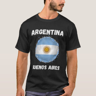 Camiseta Buenos Aires Argentina Antiga Bandeira Argentina S