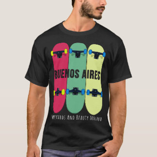 Camiseta Buenos Aires Boulevards e Beauound Skateboa