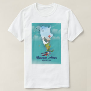 Camiseta Buenos Aires, poster de viagens da Argentina
