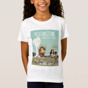Camiseta Búfalo Americano Bisonte Crianças Diverti