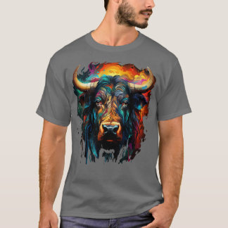 Camiseta Búfalo-Arco-Íris