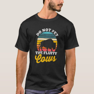 Camiseta Búfalo Bisão Vaca  Não Acaricie As Vacas Macias