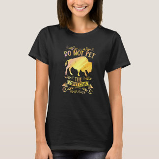 Camiseta Búfalo Bisonte Engraçado Não Faça Carinho Nas Vaca