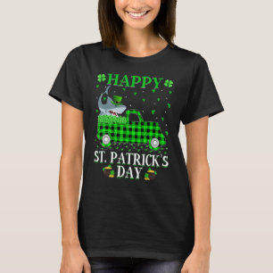 Camiseta Búfalo Engraçado Xadrez Verde Caminhão Tubarão Pei
