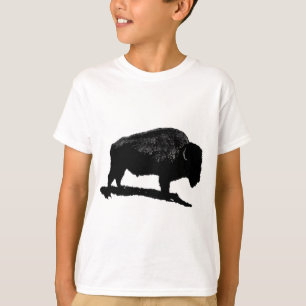 Camiseta Búfalo preto & branco
