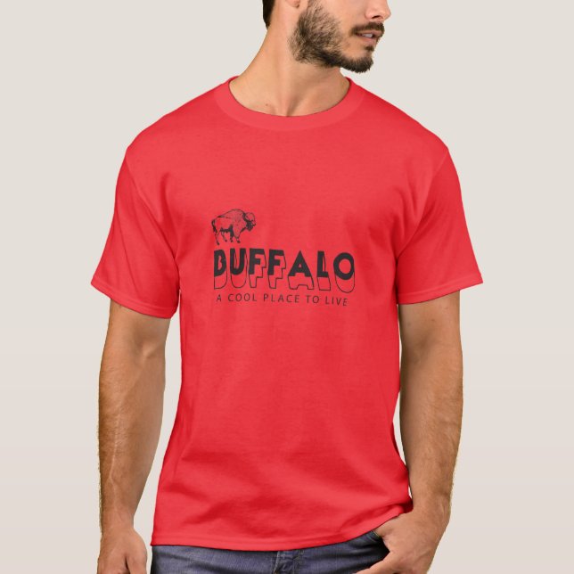 Camiseta Búfalo, um lugar legal a viver (Frente)