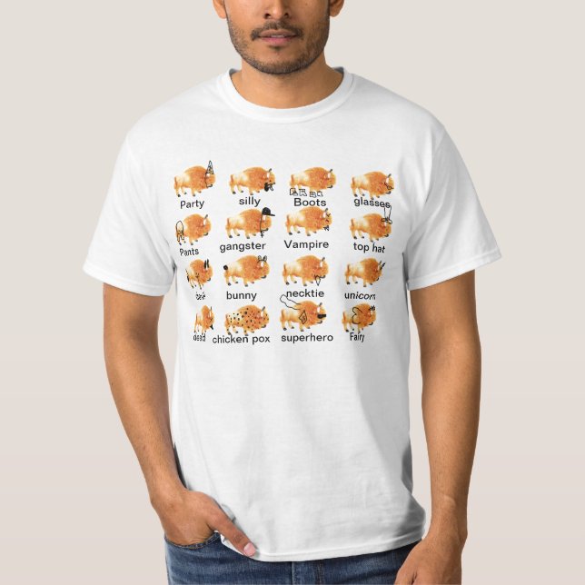 Camiseta Búfalos parvos (Frente)