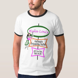 Camiseta Bufete polinésio retro do KRW Hula Lou