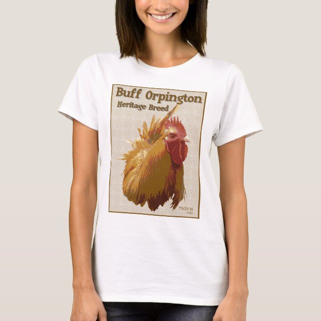 Camiseta Buff Orpington Rooster (Frente)